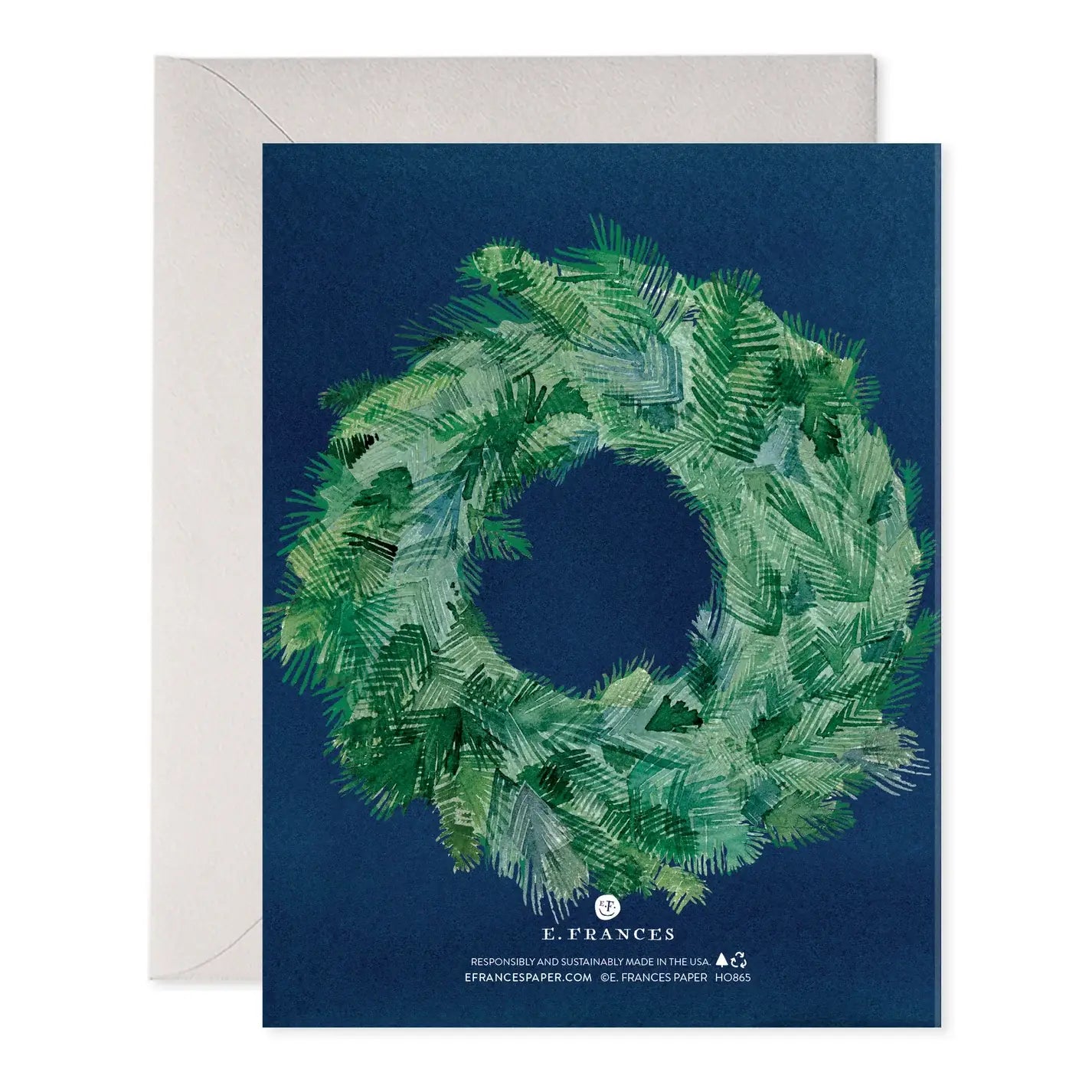 Season's Greens | Wreath Christmas Greeting Card