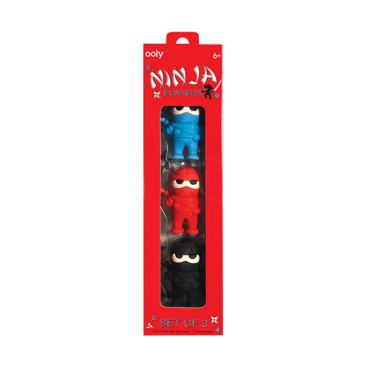 Ninja Erasers (Set of 3)