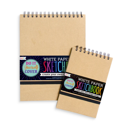 White DIY Cover Sketchbook 8" x 10.5"