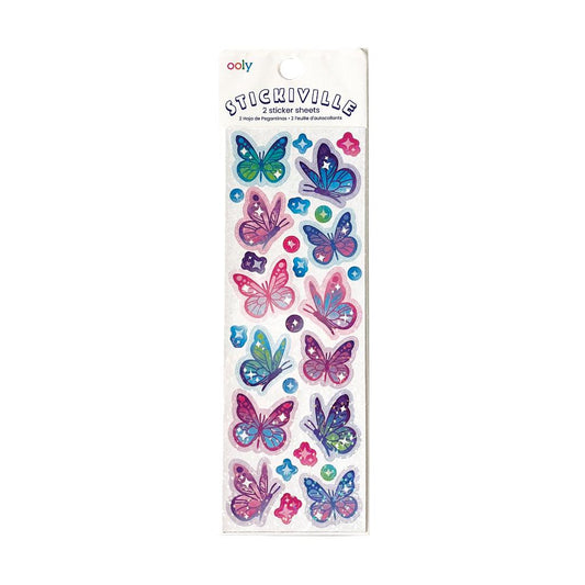 Stickiville: Skinny Stickers - Glittery Butterfly
