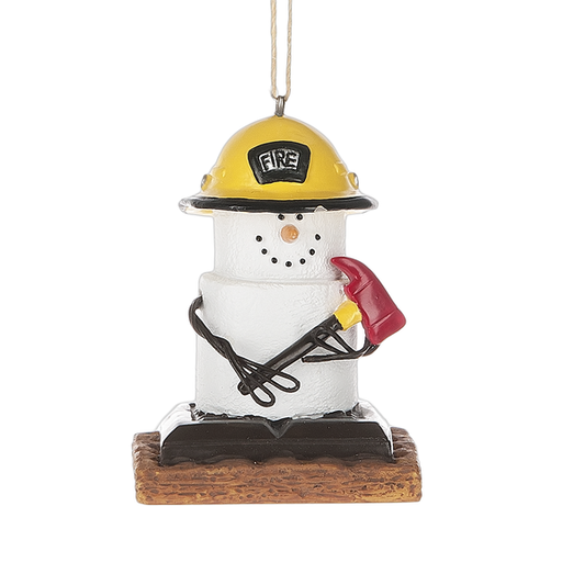 Smores Fireman Ornament