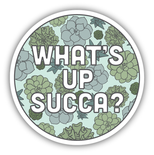 Succulent Circle Sticker