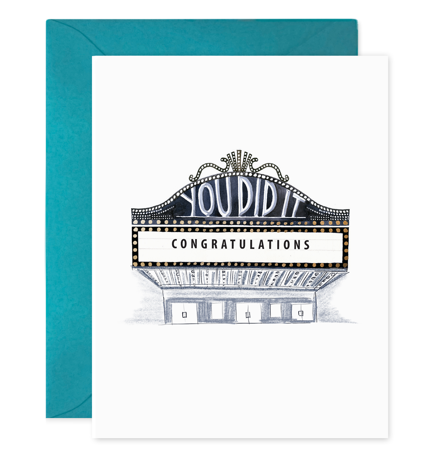 Congrats Marquis | Congratulations Greeting Card: 4.25 X 5.5 INCHES