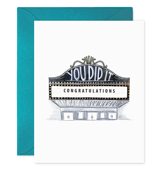 Congrats Marquis | Congratulations Greeting Card: 4.25 X 5.5 INCHES