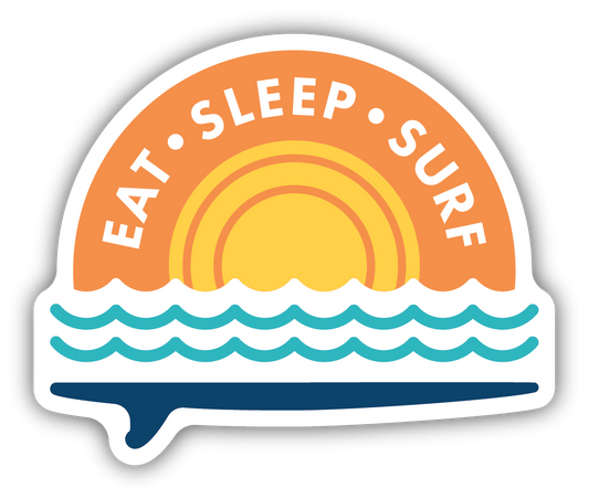 Eat Sleep Surf Sticker