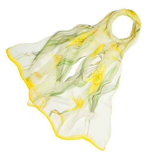 Daffodil 100% Silk Scarf
