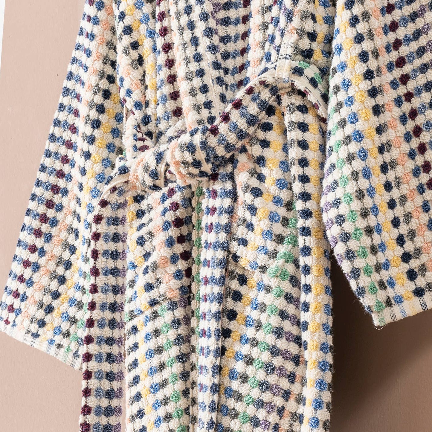 Pompom Bathrobe Handloom Turkish Cotton Resort Heavy Luxury