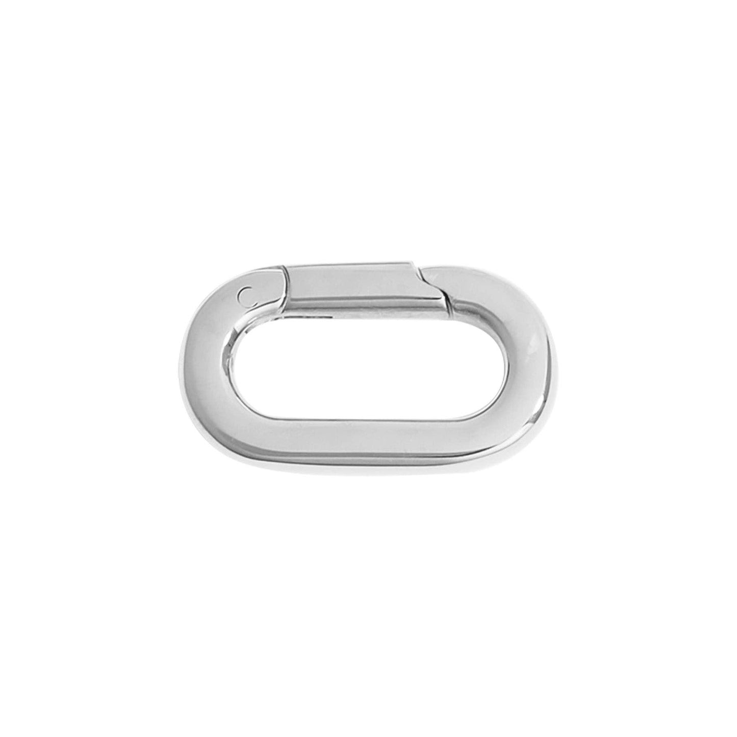 18K Gold PVD Stainless Steel Oval Carabiner