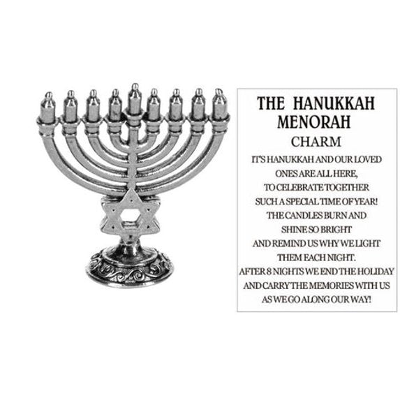 Hanukkah Menorah Charm
