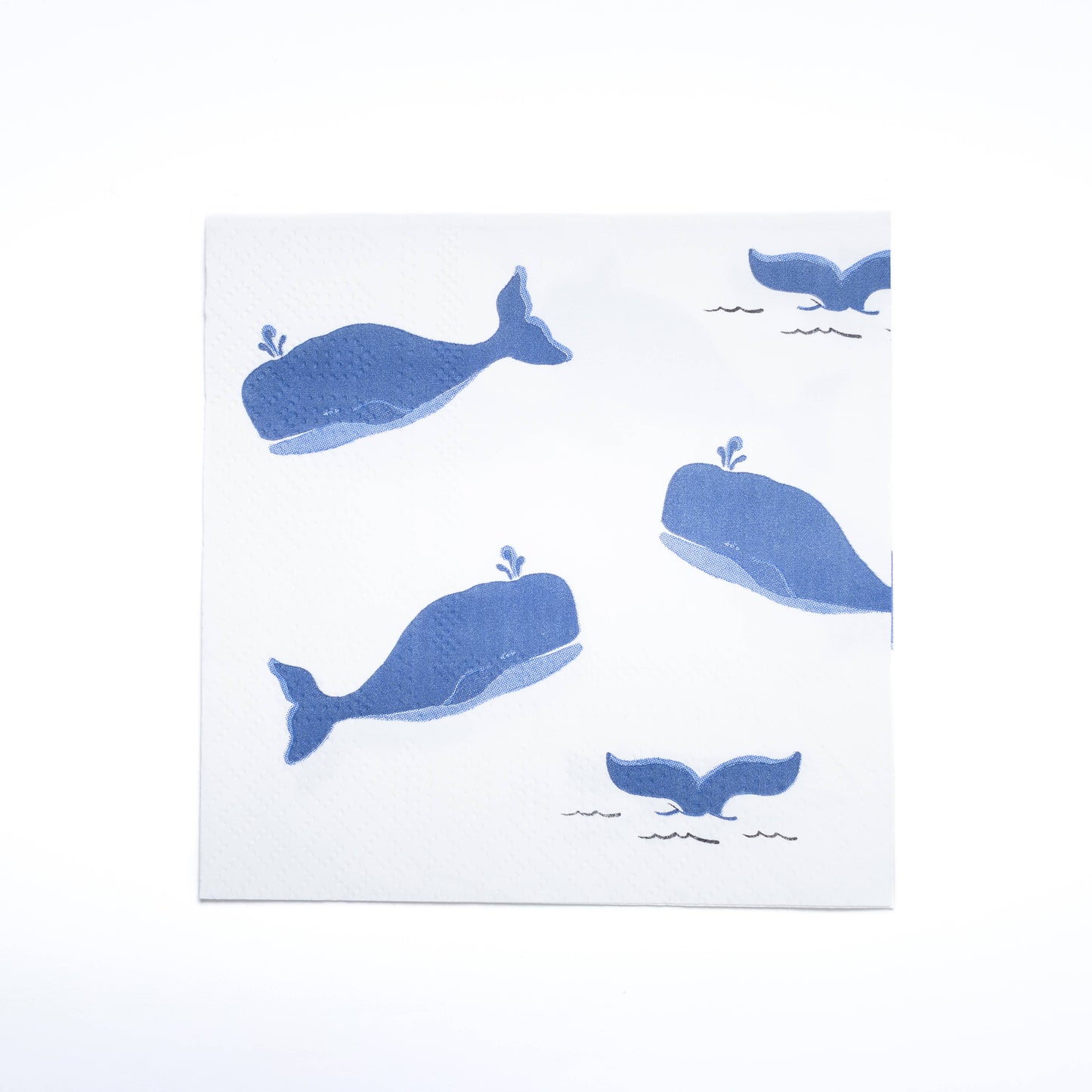 Blue Whale Paper Cocktail Napkins