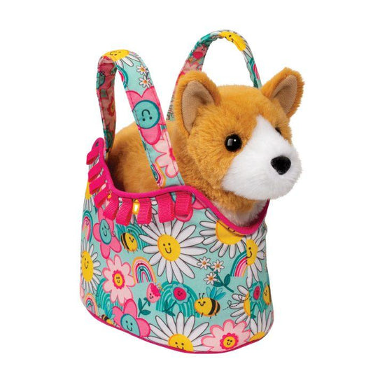 Sunny Smiles Sak with Corgi