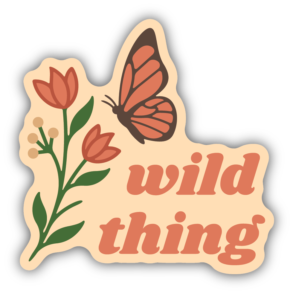 Wild Thing Flower With Butterfly