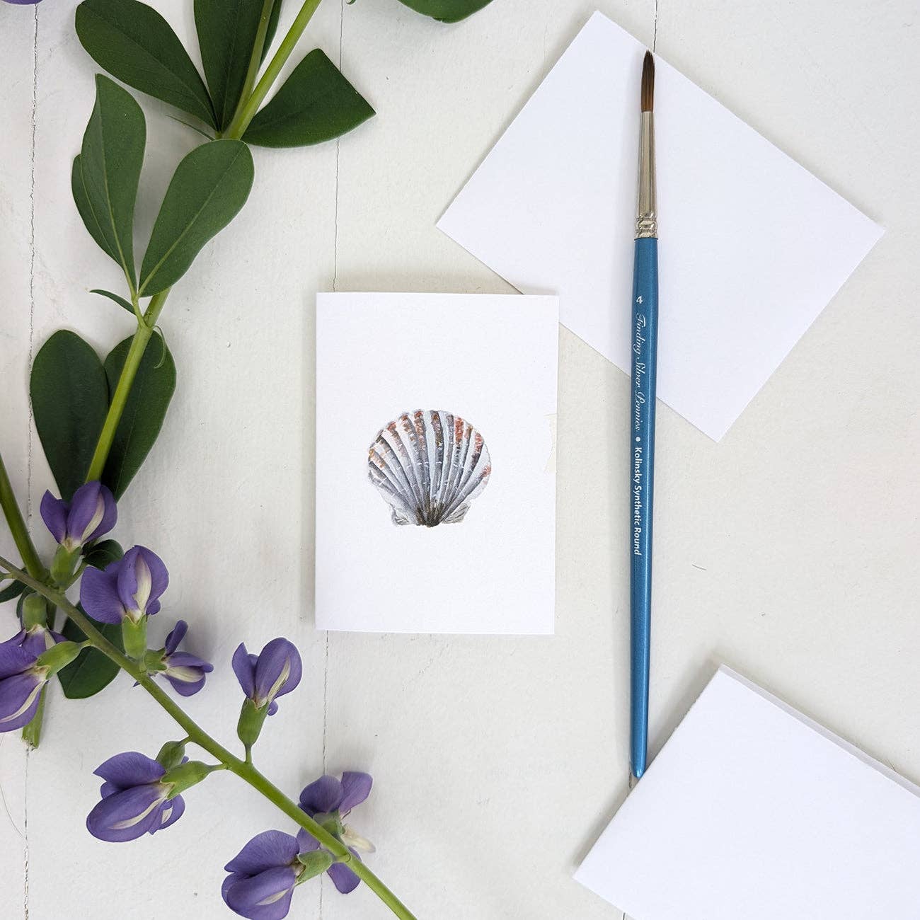 Scallop Shell Mini Note Card