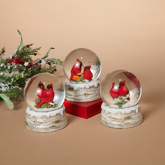 Holiday Cardinal Water Globe