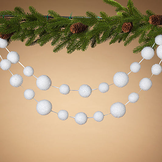 5'L Snowball Garland
