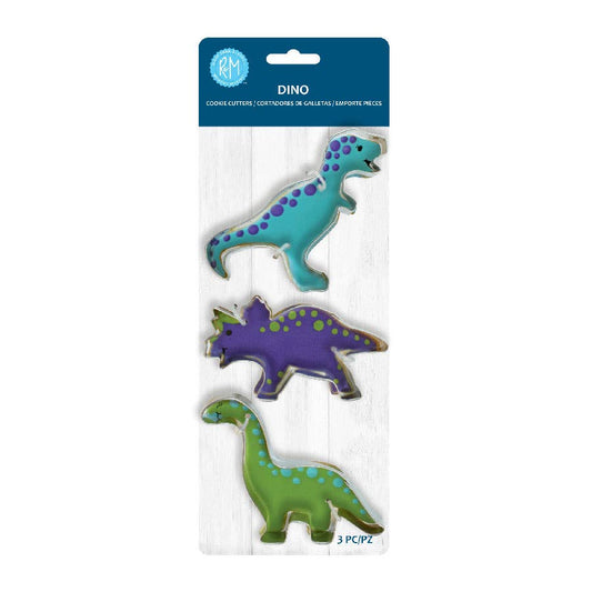 Dino 3 PC Cookie Cutter Carded Set