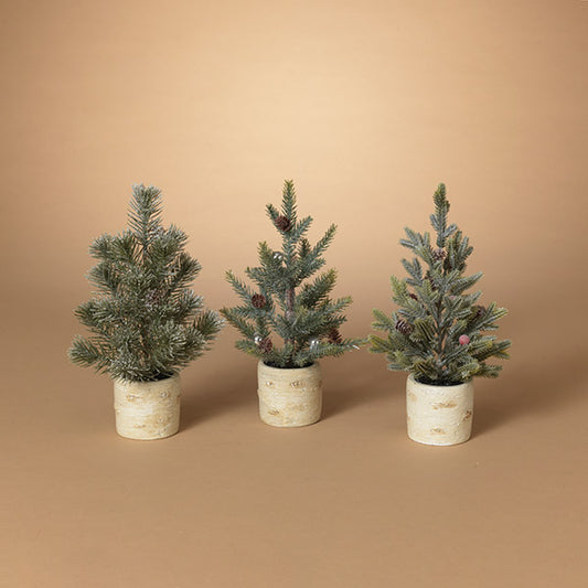 11.5"H Potted Holiday Pine Tree