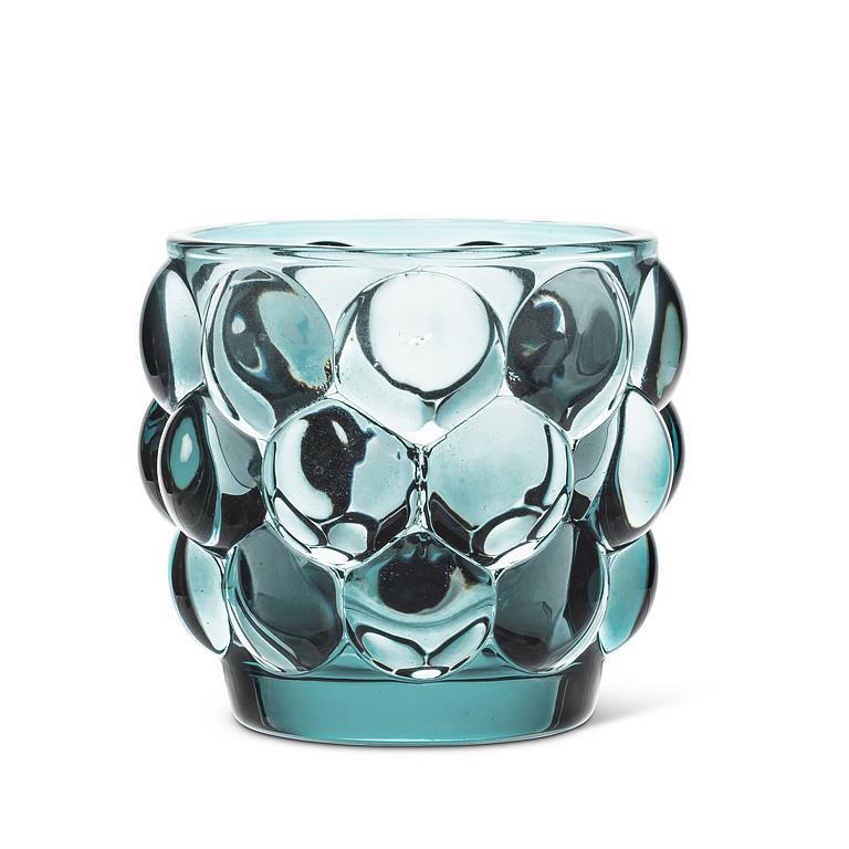 Small Bubble Votive-Navy Blue-3"D