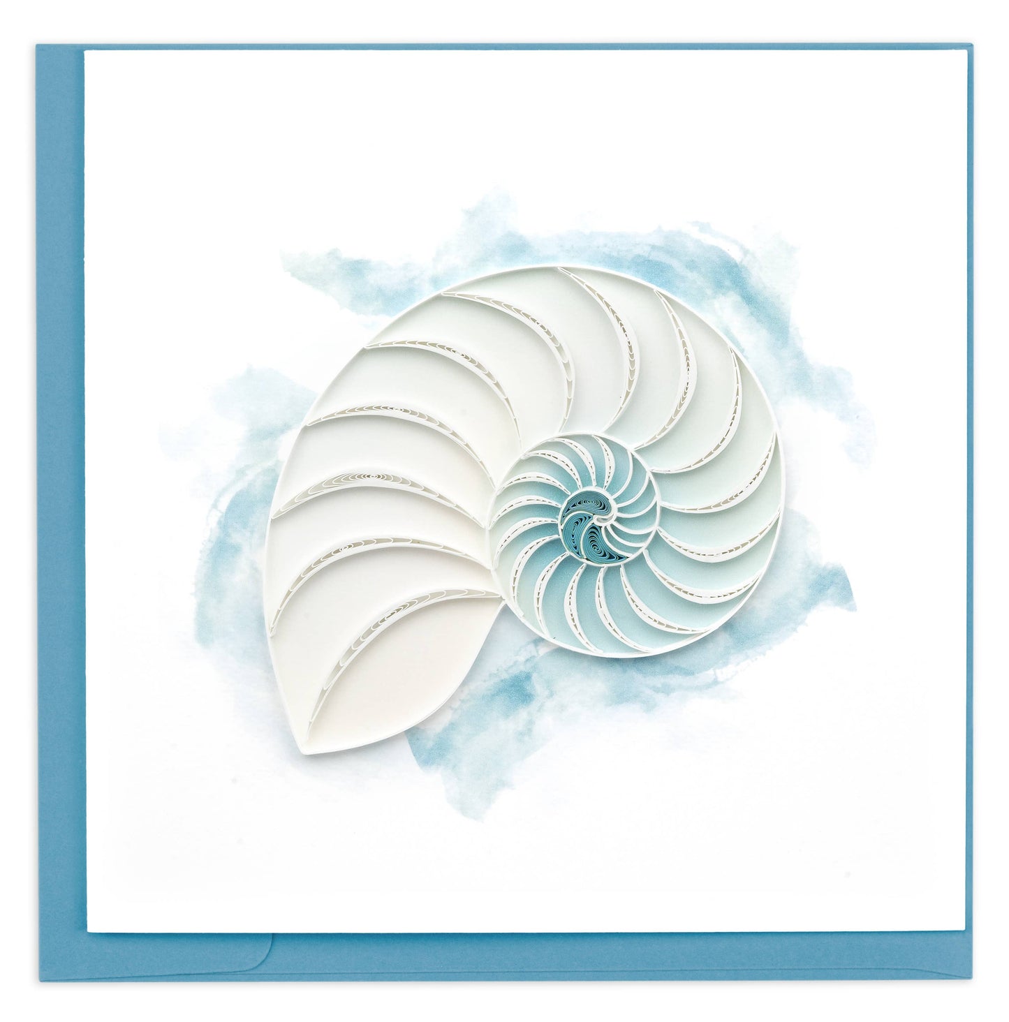 Abstract Nautilus Quilled Greeting Card