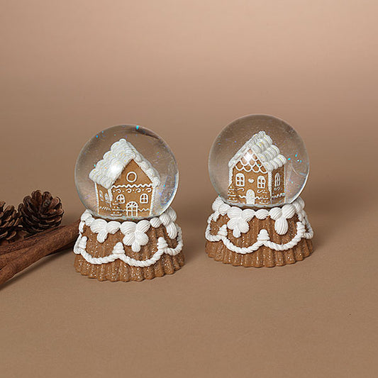 Gingerbread House Snow Globe