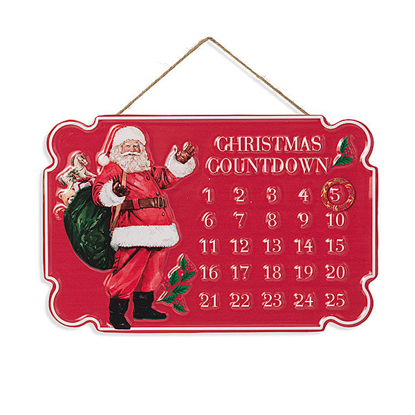 Embosed Holiday Countdown Calendar