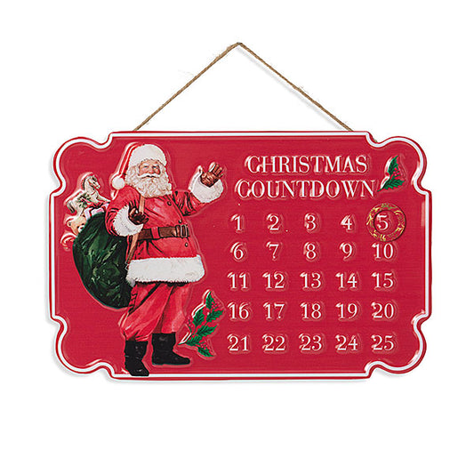Embosed Holiday Countdown Calendar