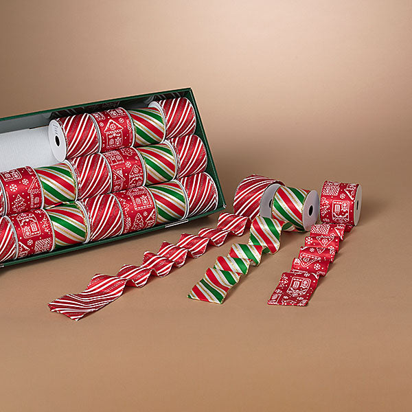 2.5" x 3yds Christmas Ribbon Assorted