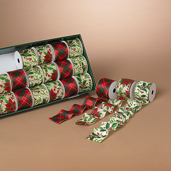 2.5" x 3yds Christmas Ribbon Assorted