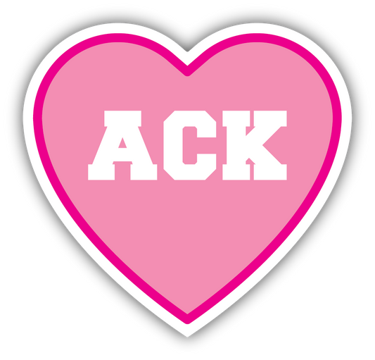 Pink Heart - ACK - Nantucket