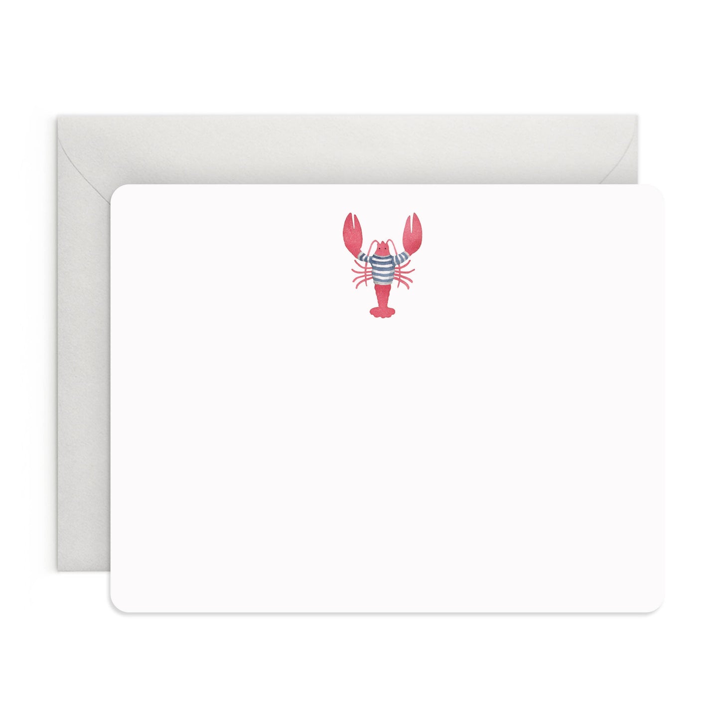 Lobster Flat Notes – Boxed Set of 8 Coastal Notecards