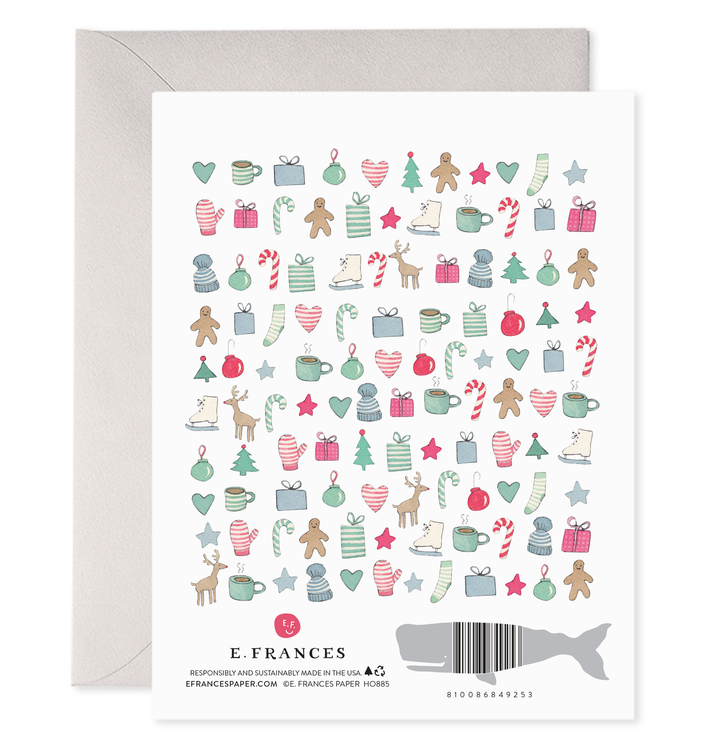 Merry Motif Holiday Greeting Card