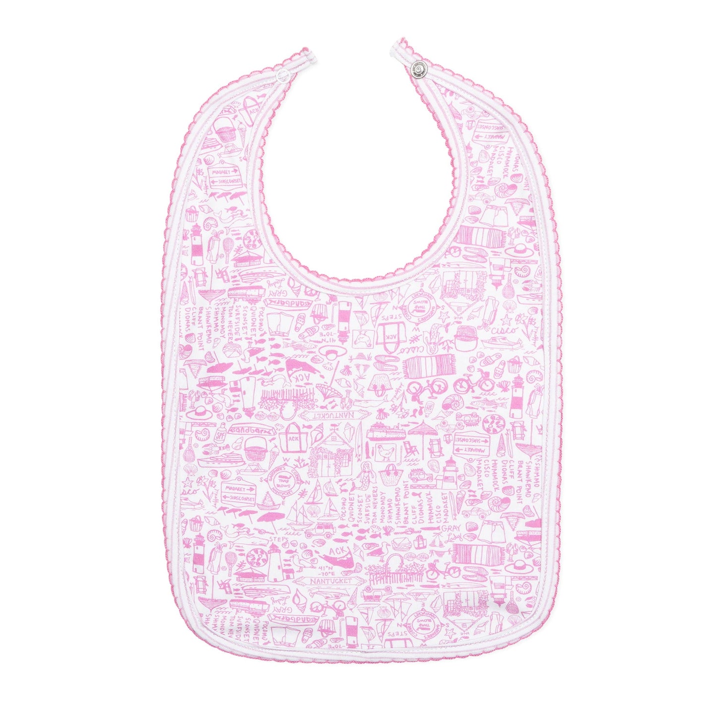 Nantucket Round Baby Bib