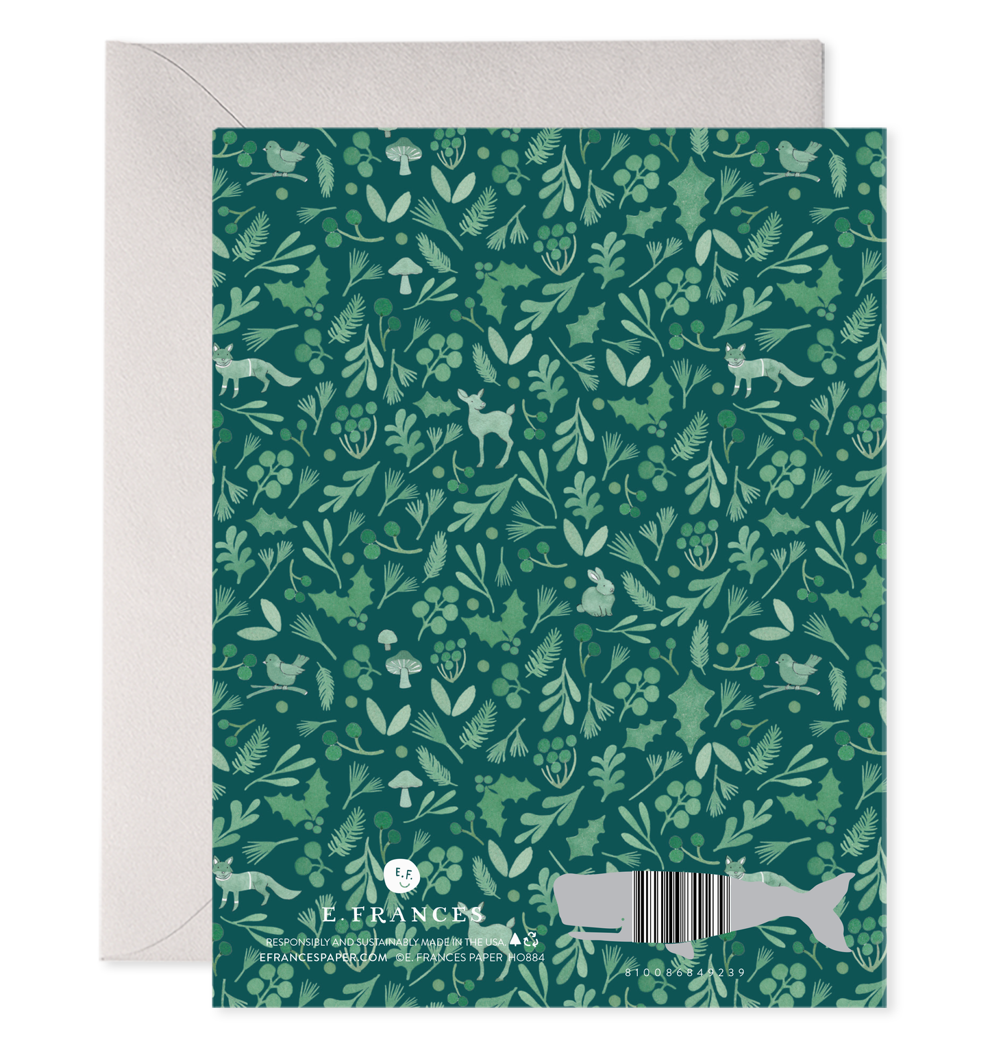 Winter Forest Christmas & New Year Boxed Set of 6 Cards