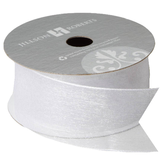 White Ribbon - Fancy Sheer 1 1/2"