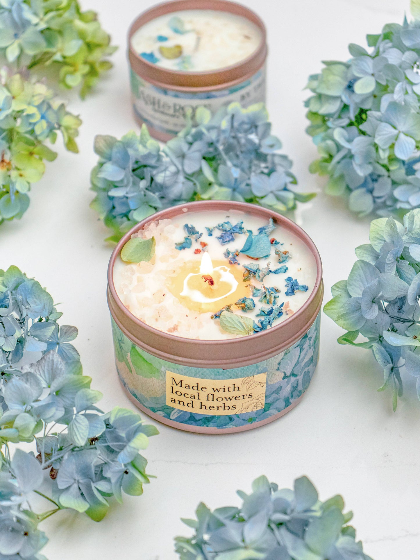 NANTUCKET HYDRANGEAS Hydrangea Sea Salt Candle