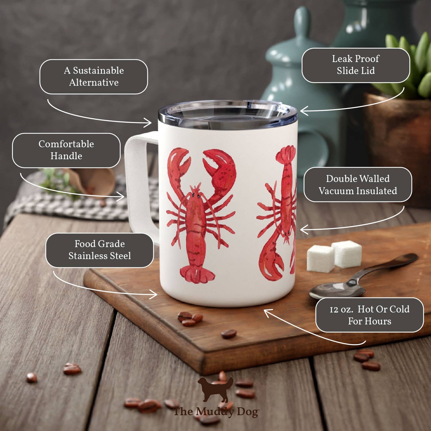 Nantucket Baskets Heritage Insulated Mug