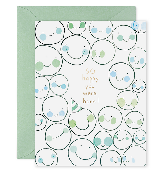 Glad You Were Born | Birthday Greeting Card: 4.25 X 5.5 INCHES