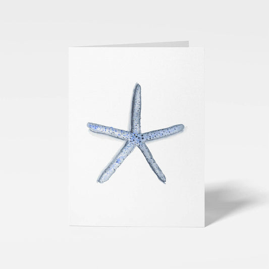 Blue Starfish Mini Note Card