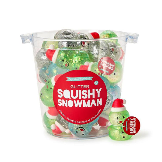 Frosty Squishy Glitter Snowman Toy
