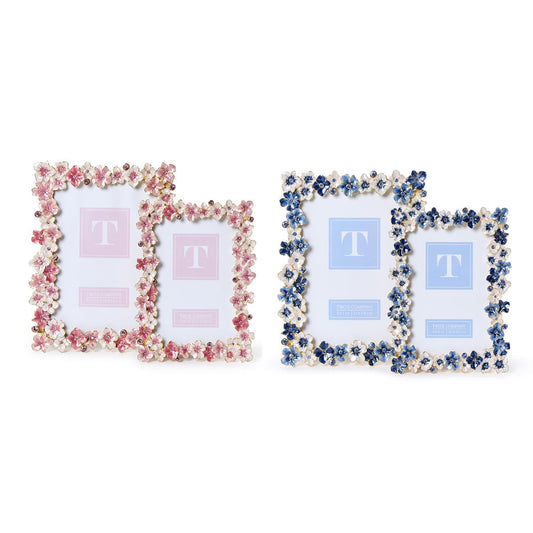 Hydrangea Enamel Photo Frame