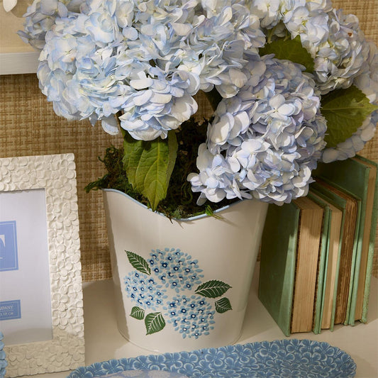 Hydrangea Blue Flower Cachepots