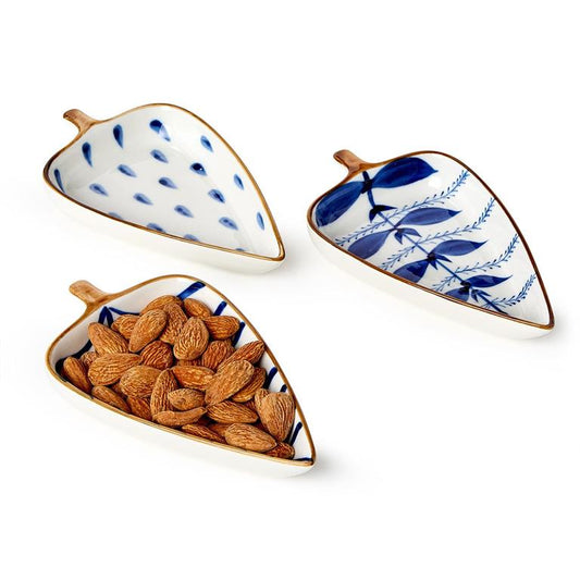 Blue Beauties Tree Tidbit Dishes