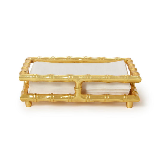 Golden Bamboo Guest Towel / Napkin Holder