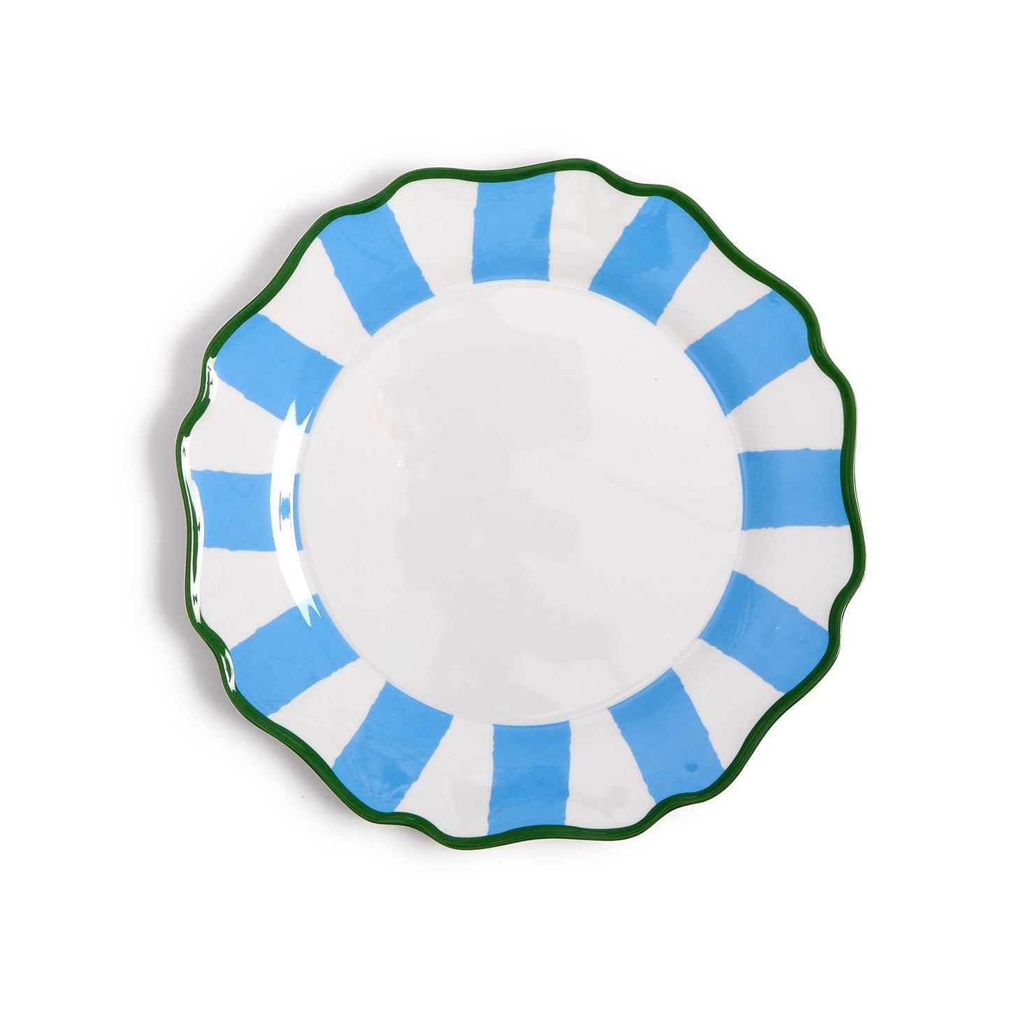 Blue Striped Dinner Plate
