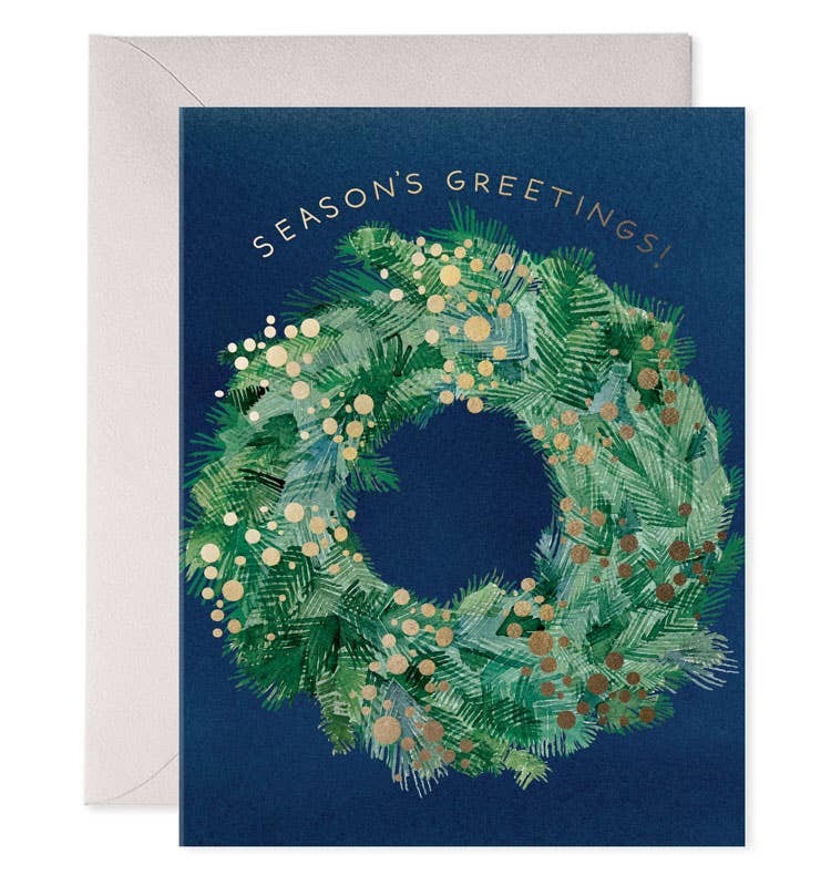 Season's Greens | Wreath Christmas Greeting Card