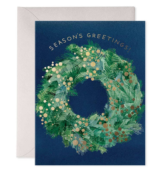 Season's Greens | Wreath Christmas Greeting Card