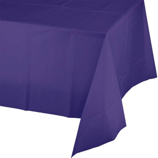 Purple Plastic Table Covers 54 inch x 108 inch, 1/Pkg