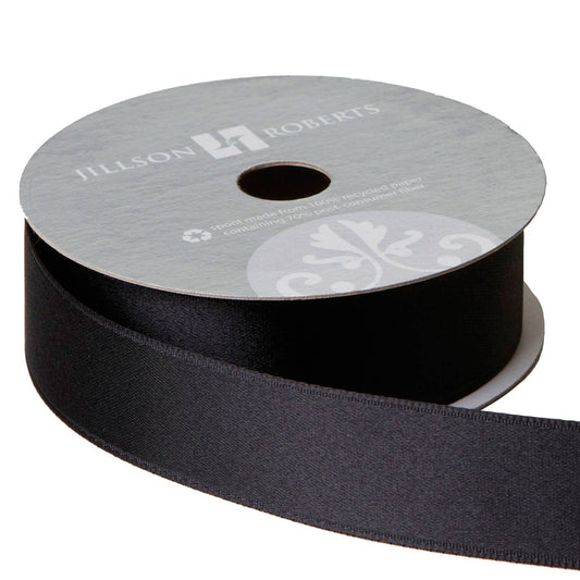 Black Ribbon - Fancy Satin 1"