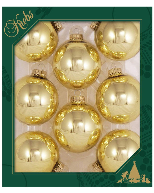 Aztec Gold 2 5/8" (67mm) Glass Ball (8)