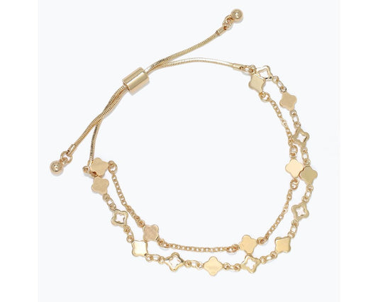 2 Gold Strands of Small Clover